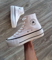 Converse tela blanca