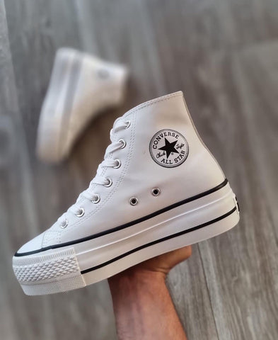 Converse tela blanca