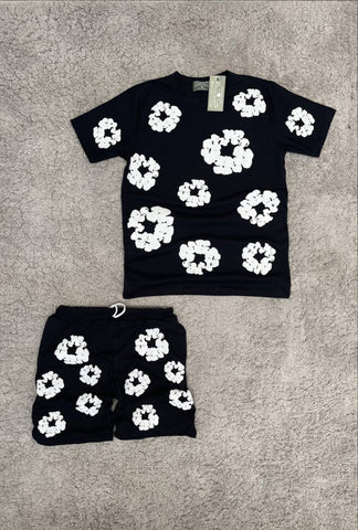Conjunto denim negro verano