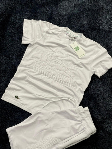 Conjunto Lacoste blanco