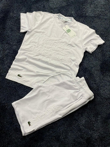 Conjunto Lacoste blanco