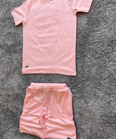 Conjunto Lacoste rosa